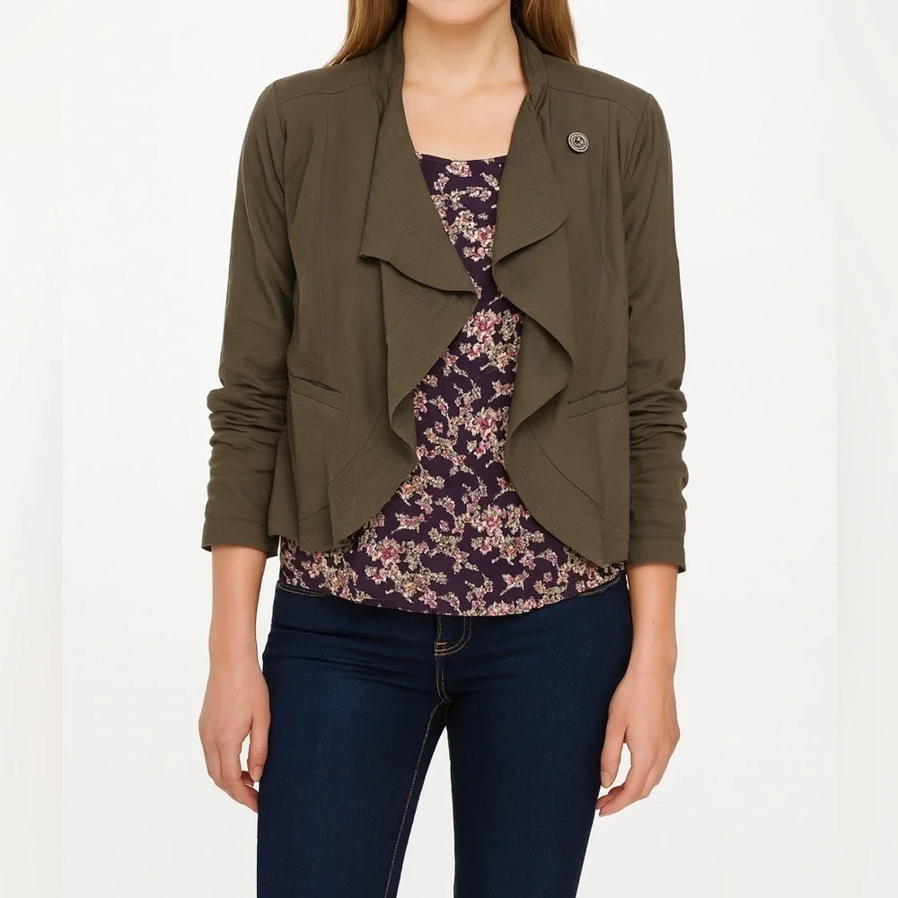 Free People | Cropped Olive Blazer
